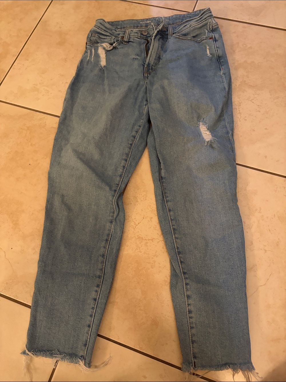 Light Blue Distressed Women's Jeans